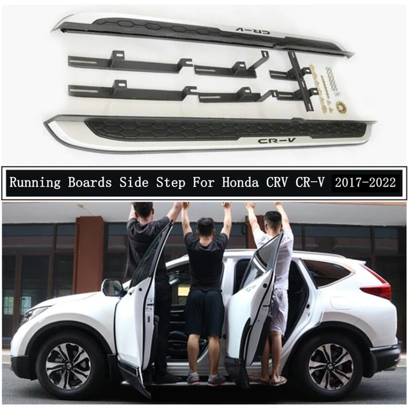 Running Board Side Step Bar Pedals For Honda CRV CR-V 2017 2018 2019 2020 2021 2022 High Quality Nerf Bars Auto Accessories