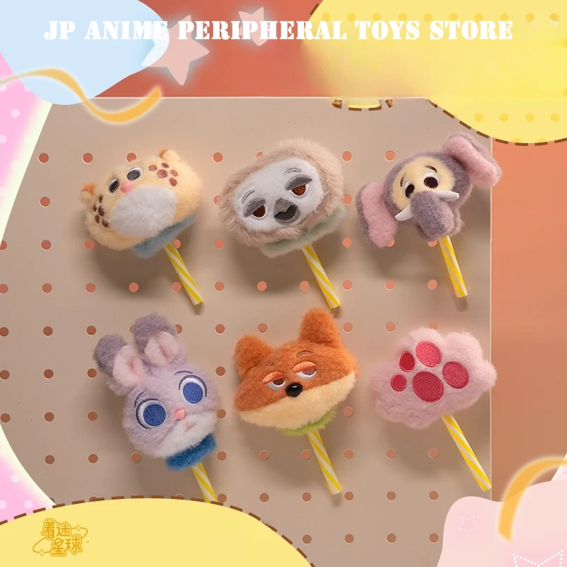 

New Original Judy Cotton Candy Series Plush Refrigerator Sticker Cute Nick Figure Plush Toy Fans Birthday Christmas Gifts