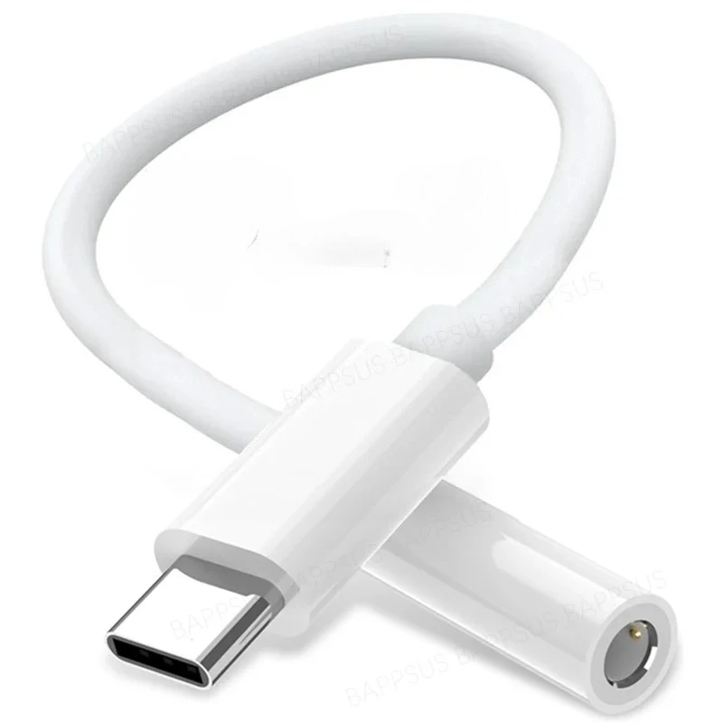For IPhone 17 16 15 Plus Pro Max HiFi USB Type C To 3.5 Jack Earphone Adapter Type-C 3 5mm Audio Cable Converter