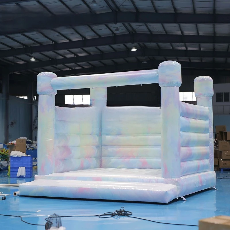 4.3x4.3x3.35mH Inflatable CastlePVC Commercial  Wedding Bouncer House Inflatable Bouncy Jumper with Air Blower