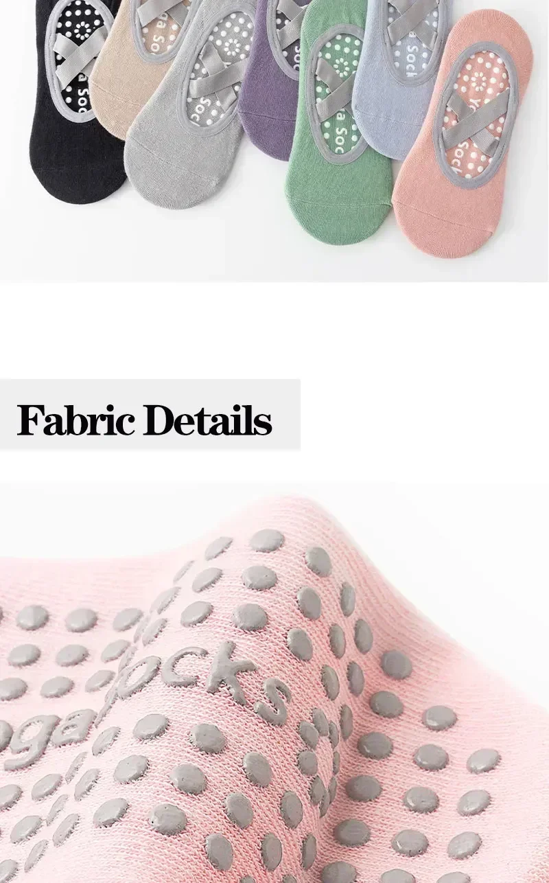 1/4 paar Professionelle Frauen Yoga Socke Silikon Anti-slip Ballett Pilates Socken Frauen Backless Atmungsaktive Bandage Yoga Sport socken – Detail 6