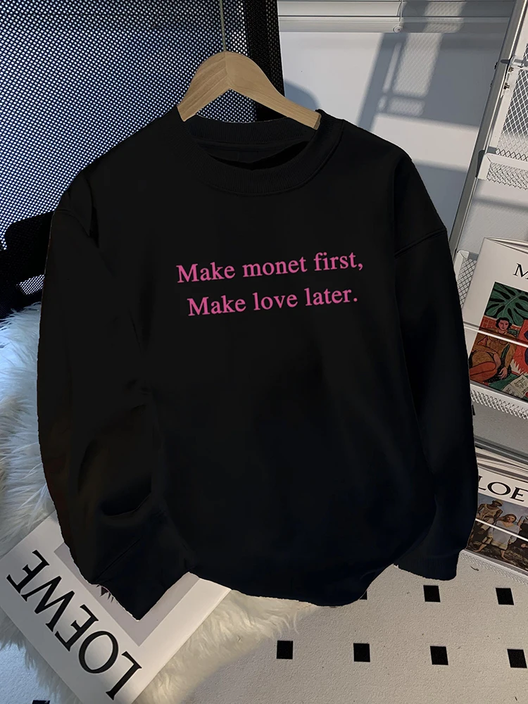 

Осенняя новинка: Модный повседневный свитшот свободного кроя для мужчин, простой, стильный, с принтом, из дышащего хлопка, комфортный, длинный рукав.