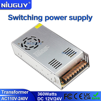 360W 500W AC/DC switching power supply DC 12V 24V AC100-220V adapter driver, suitable for 3D printers, CCTV, computer projects