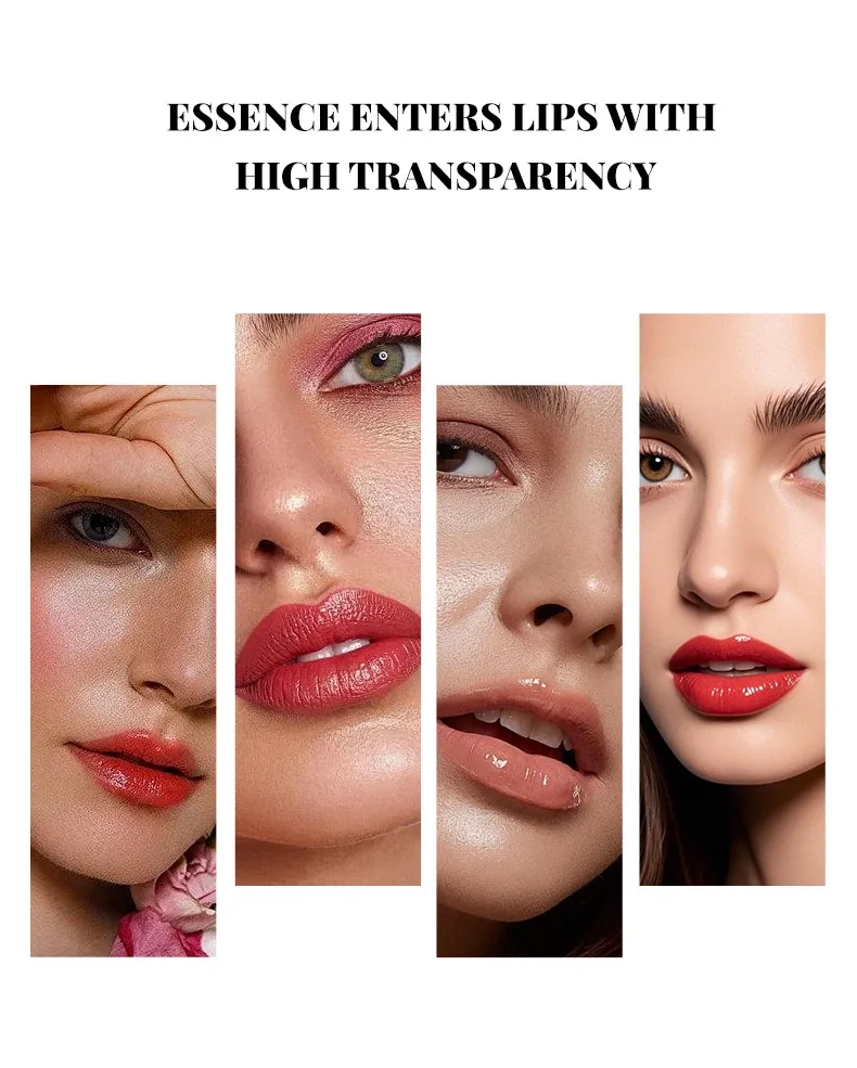 مرطب شفاه متوهج، يدوم طويلاً، ملمع شفاه مع 24 ساعة من الشفاه الناعمة والمرطبة، لمسة نهائية لامعة لامعة،