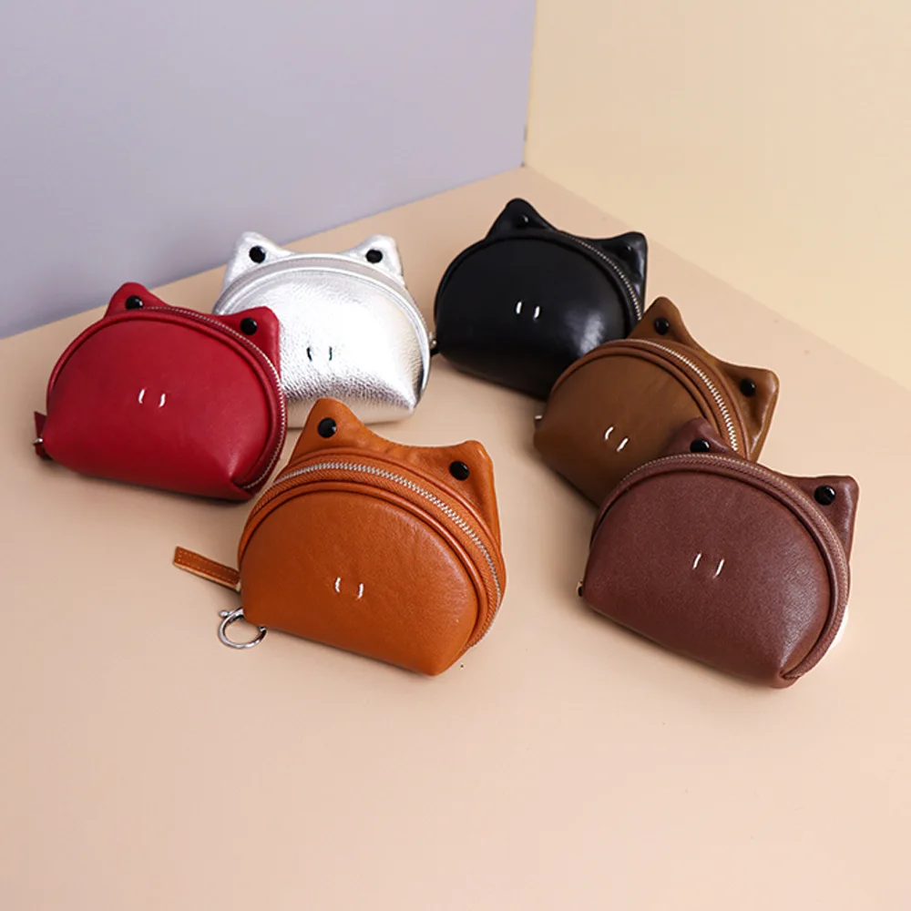 Alirattan 2026 New Cowhide Cute Frog Coin Purse Portable Coin Key Storage Bag Mouth Red Envelope
