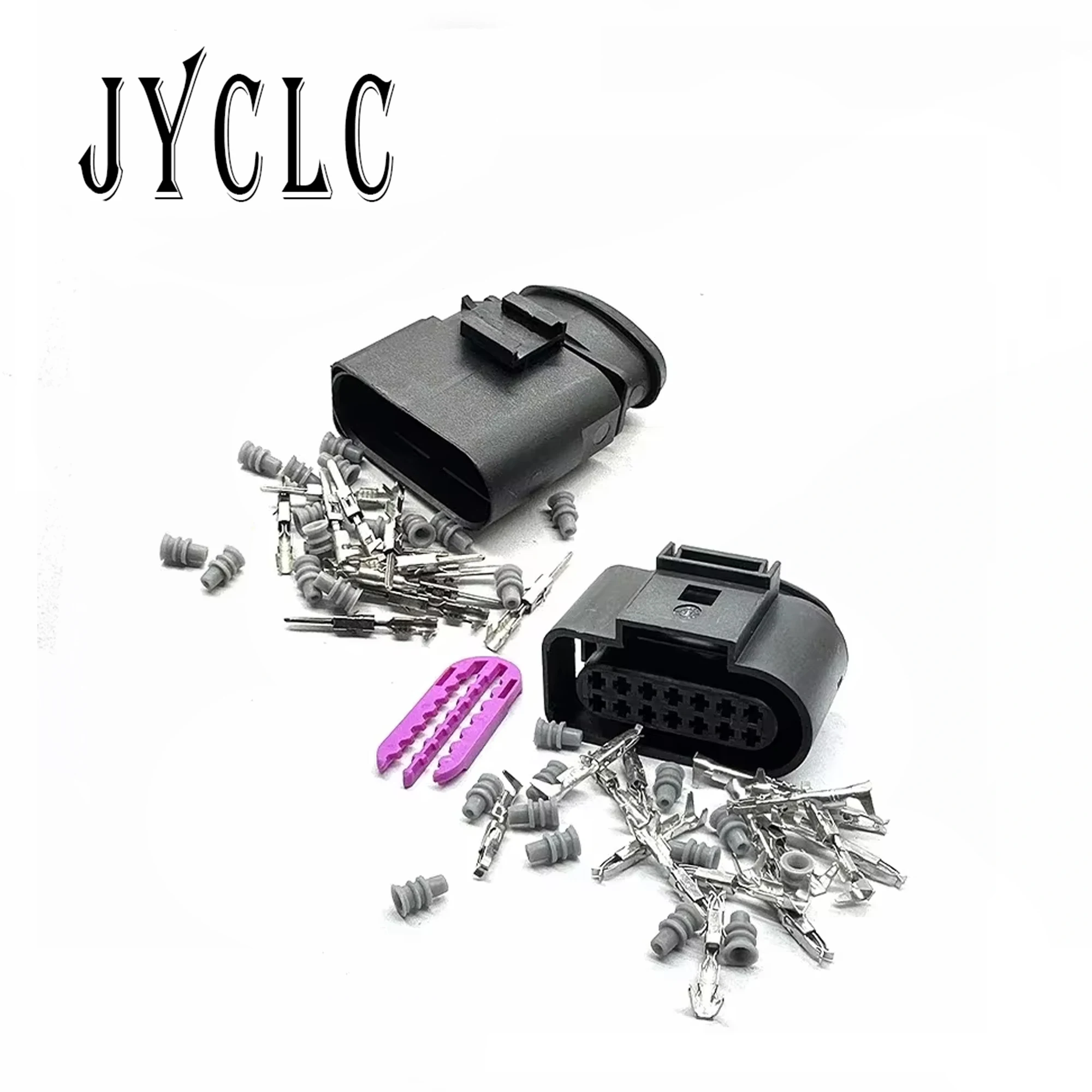 1 Set 14 Pin 1.5mm Series Car Gearbox Connector Wiring Harness 6X0973717 Car Hernia Headlight Plug 6X0973817 for Volkswagen Audi