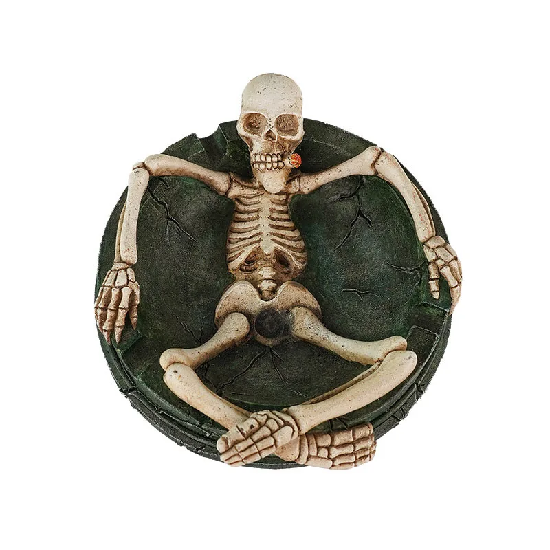 Creative Skull Ashtray Decorative Desktop Accessory for Home Hotel Bar Office