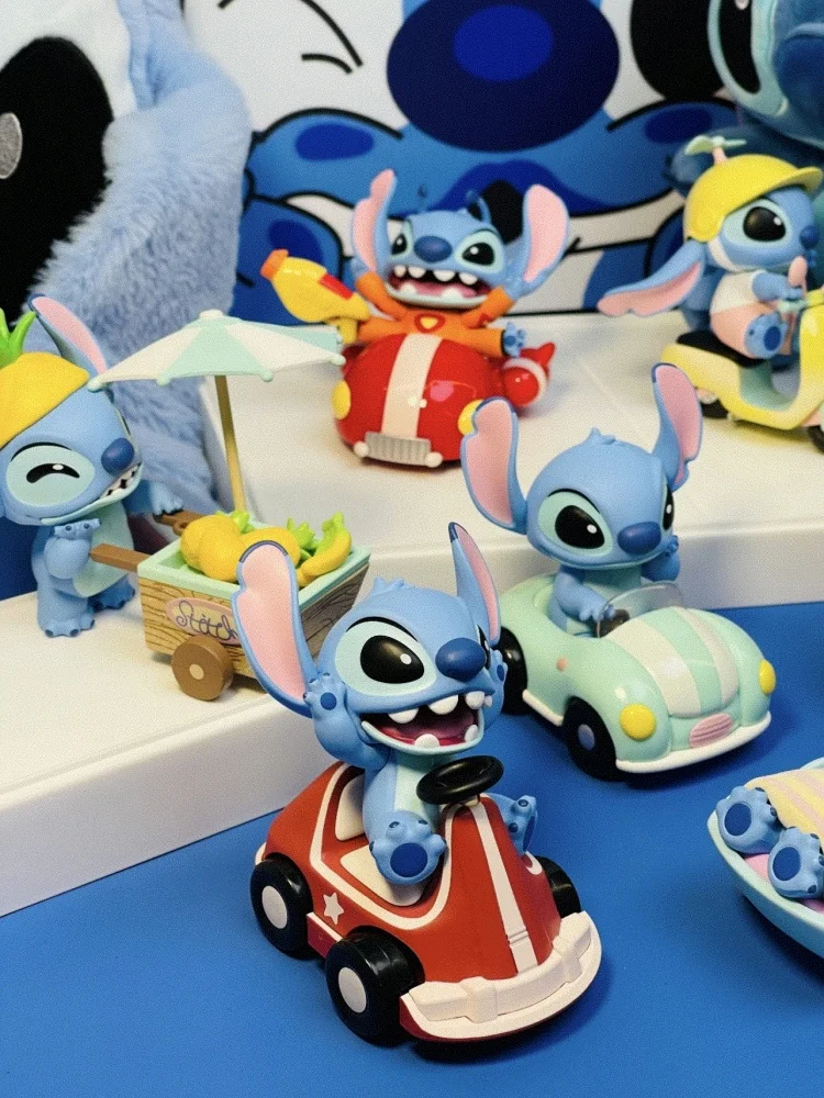 Original Miniso Disney Stitch Blind Box Lilo & Stitch Enjoy Travel Series Mysterious Surprise Figure Cute Model Child Gift Toys