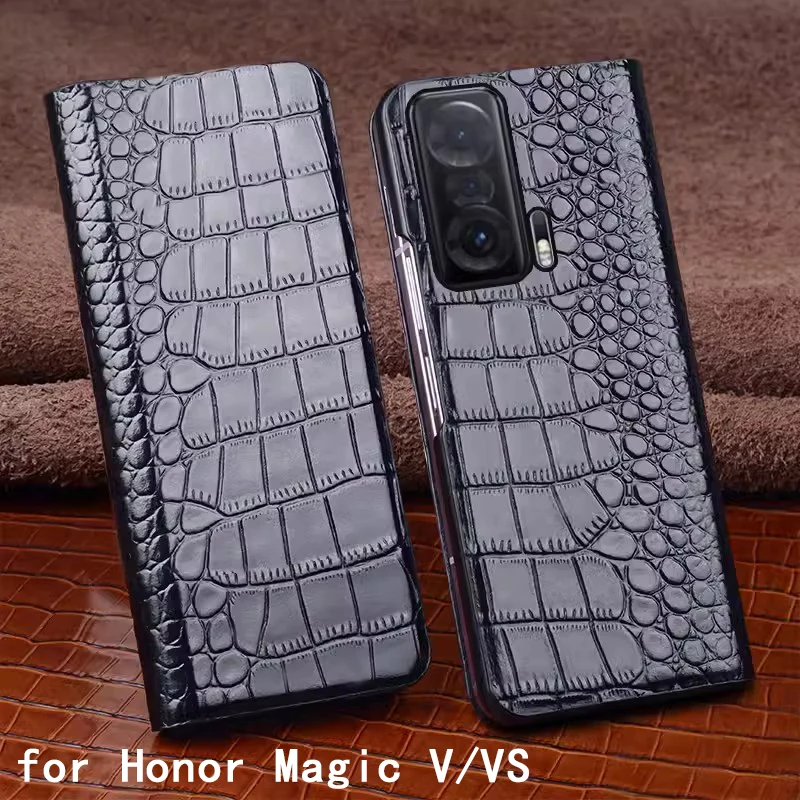 New Arrival Genuine Leather Phone Case for Honor Magic V Carcasa Magnetic Flip Funda for Honor Magic VS Bag magicv magicvs coque