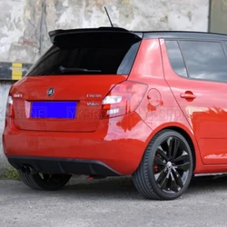 Rear Roof Lip Spoiler For Skoda Fabia RS Mk2 ABS Plastic Gloss Black Car Tail Wing Universal Spoiler