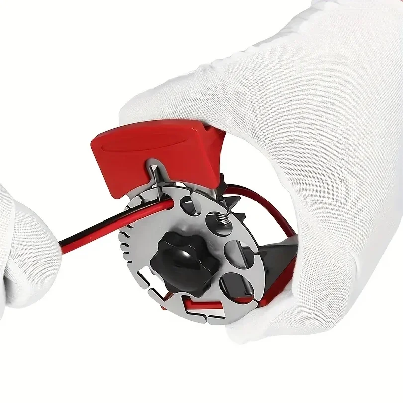 1Pc Handheld Wire Stripper, Manual Cable Stripping Tool, Adjustable Scrap Copper Wire Peeling Machine for Copper Recovery