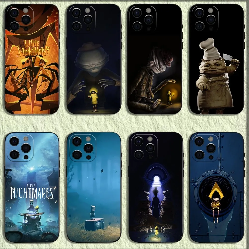 Game L-Little N-Nightmares Phone Case For iPhone 16,15,14,13,12,11,Pro,X,XS,Max,XR,Plus,Mini Soft Black Cover