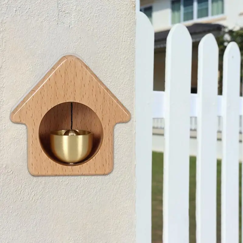 Timbre magnético decorativo para puerta, campana con forma de casa, para negocios, nevera