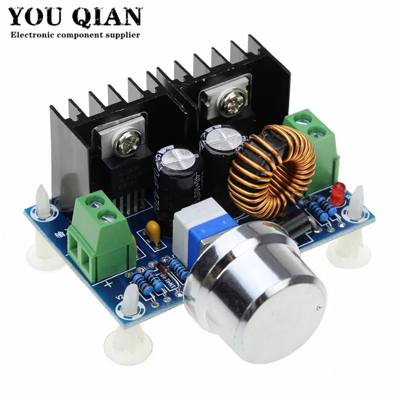 XH-M401 DC-DC Step Down Buck Converter Power Supply Module XL4016E1 PWM Adjustable 4-40V To 1.25-36V Step Down Board 8A 200W