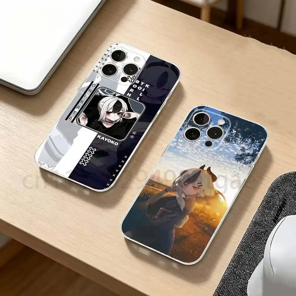 BA Onikata Kansa Kayoko Phone Case for iPhone17,16,15,14,13,12,11,XR,Pro,Max,Plus,mini,Transparent Silicone Cover