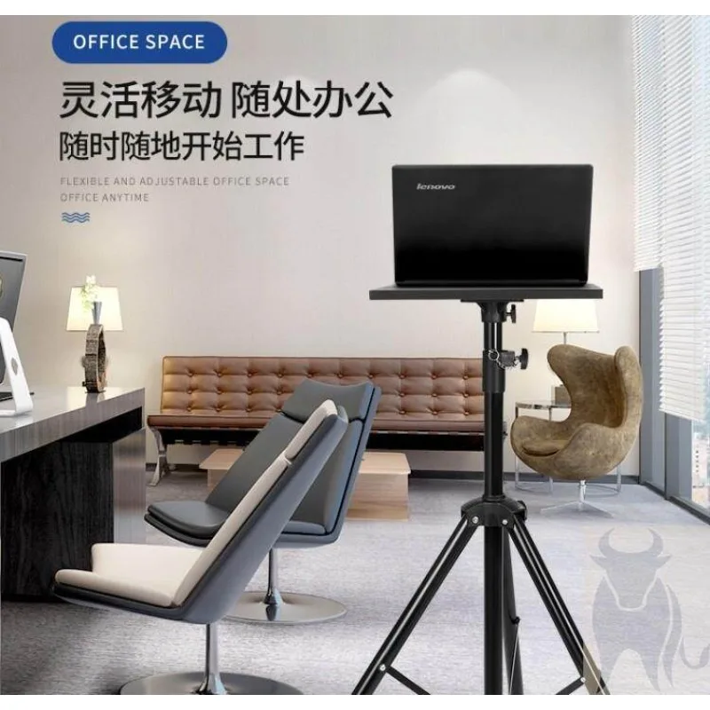 Height Adjustable Laptop Standing Desk Portable Foldable Workstation for Office Outdoor Live Streaming RV Camping image 6