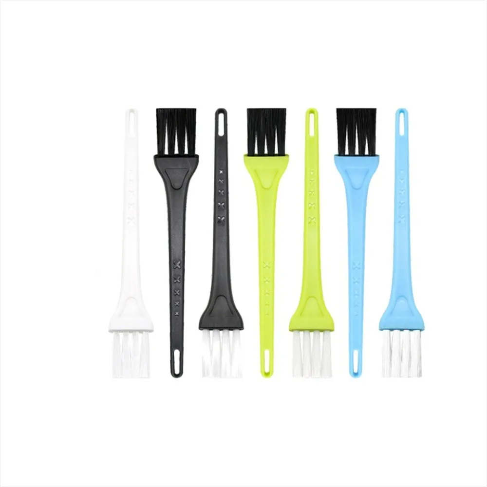 Cepillo de cerdas suaves de plástico para máquina de café, utensilio de limpieza para teclado de ordenador, machacador de ajo, pequeño