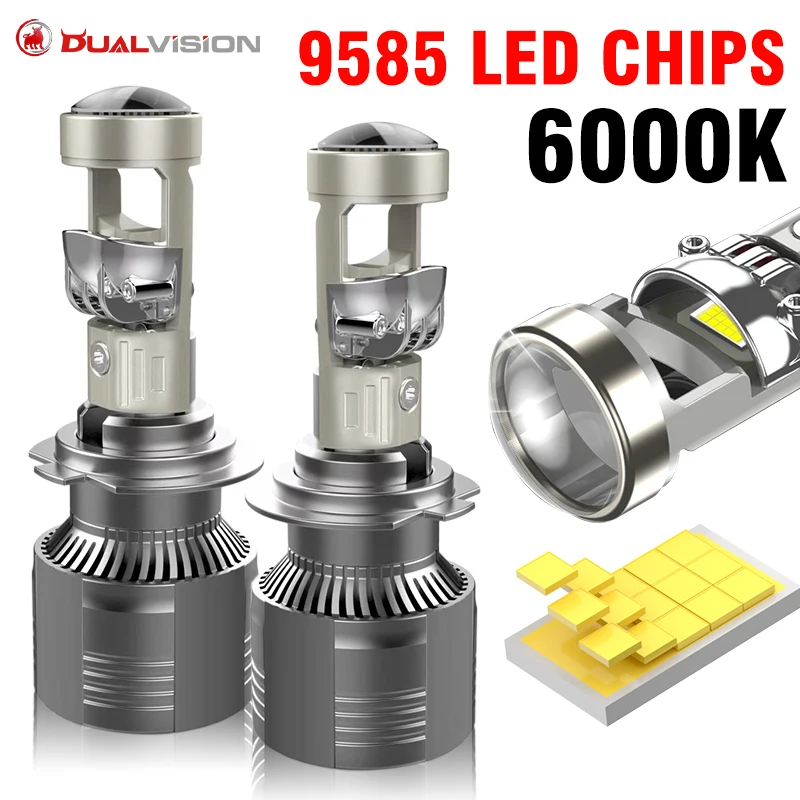 

H4 H7 Bi LED Headlights Mini Projector Lens H11 H8 H9 Fog Lamp 9005 HB3 9006 HB4 CSP Core Canbus Car Lights LHD Auto Lenses 12V