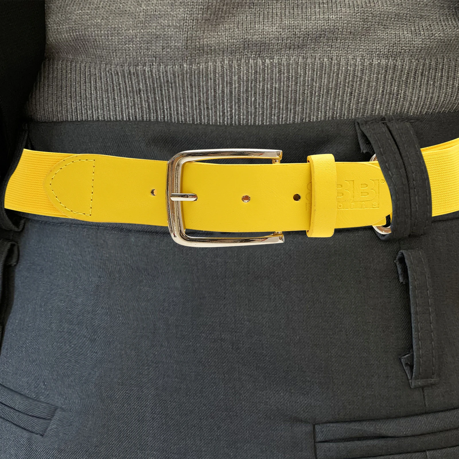 

Elastic Baseball Belt Softballs Belt for Women Men Yellow Adjustable Imitation Outdoor Sports Casual Wear