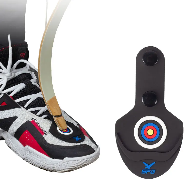 Archery Recurve Bow and Arrow Equipment Longbow Protection Tool Shoes Attached Rest Pad Rubber Bow Tip Protective Pad