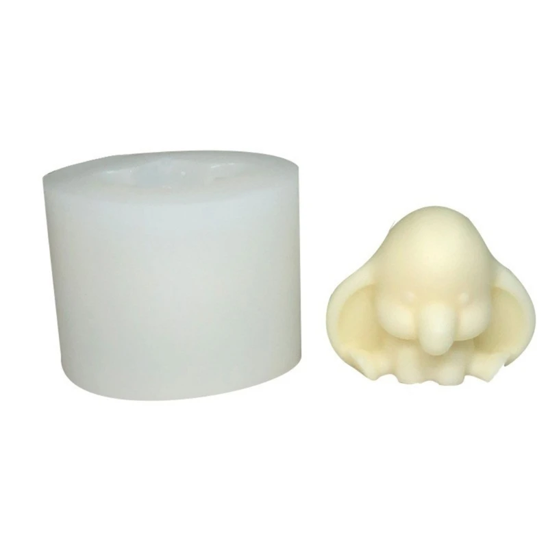 H55A Elephant Shaped Molds Elephant Resin Molds for Making Soap Muffins Mousses DIY Baking