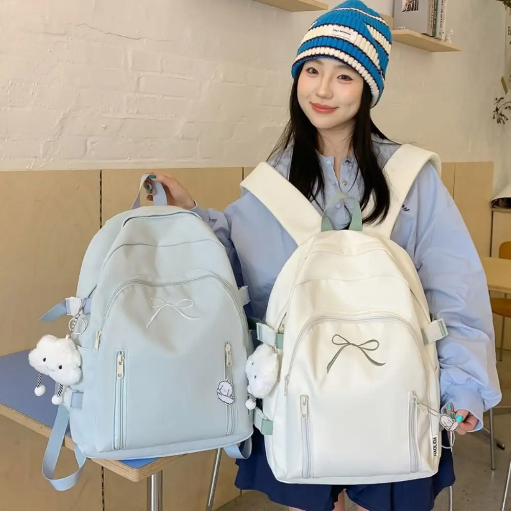 

Casual Casual Student Schoolbag Large Capacity Simple Korean Style School Bag Book Bag Waterproof Nylon Shoulder Bag Kids