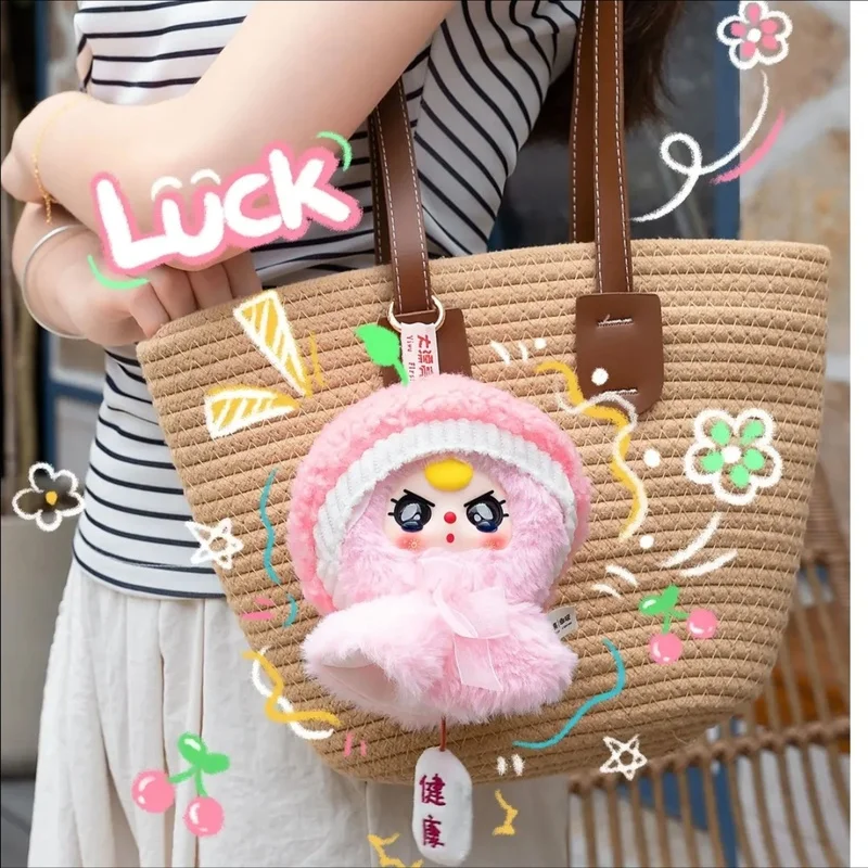 Porte-clés de poupée ensoleillée originale pour bébé, boîte à trois aveugles, jouet mystère tendance pour anniversaire d'enfants de 3 ans, jouets de boîte aveugle tendance