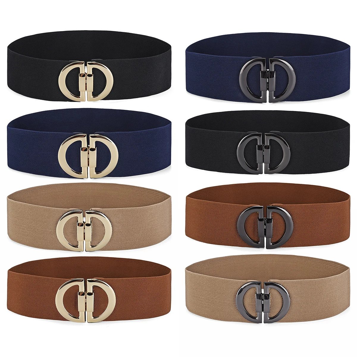 SISHION خمر موضة مطاطا حزام مشد المرأة حزام خصر عريض أسود أزرق كحلي حجم كبير أحزمة السيدات حجم كبير SH162