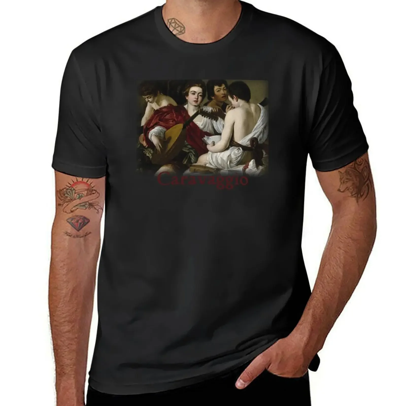 Caravaggio - Musicians T-Shirt anime quick drying graphic t shirt vintage mens graphic t-shirts pack