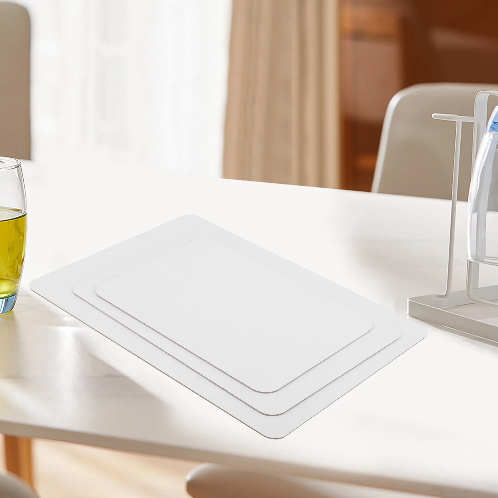 3 قطع سبورة بيضاء قابلة للمسح لوحة كتابة محمولة Mdf للطلاب مكتب الفصول الدراسية الكتابة على الجدران متعة التعلم #2