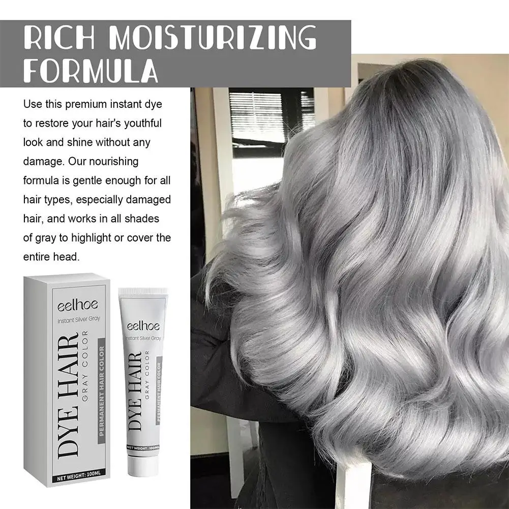 

Brand New Gray Fixed Color Shampoo After Bleaching Hair Clean Lasting To Color No Damage Hairdresser Instant Lock Long Easy U0N0