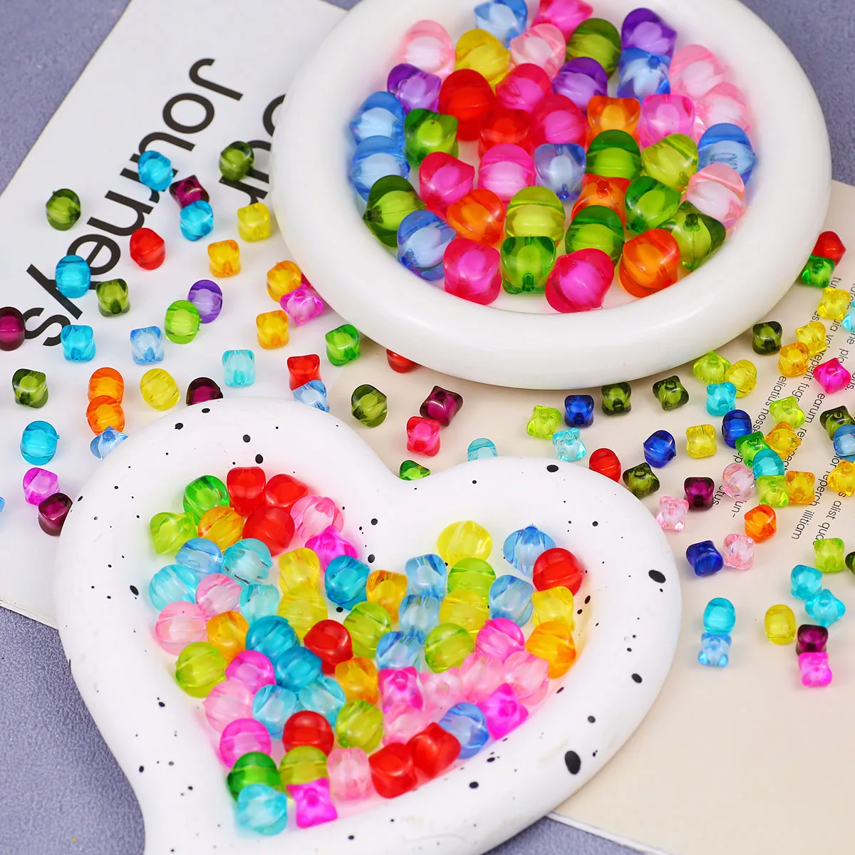 

10-100pcs 8-16mm Four Sides Acrylic Beads Loose Spacer Beads for Jewelry Bracelets Necklace Making DIY Accessories Wholesale