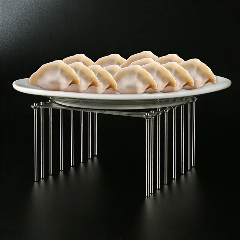 【Flash-Deal!】Steaming Rack Adjustable Dish Drying Racks Draining Board Kitchenware Pot Holder Rack Hanging Outdoor Grilling