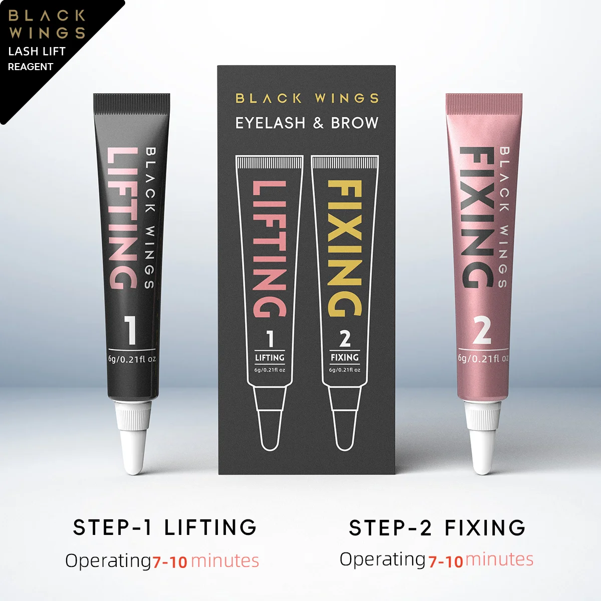 Chirurgie de curling de cils à la kératine, kit de cils à repasser automatique, salon de beauté, chirurgie de curling de cils à domicile, plume noire