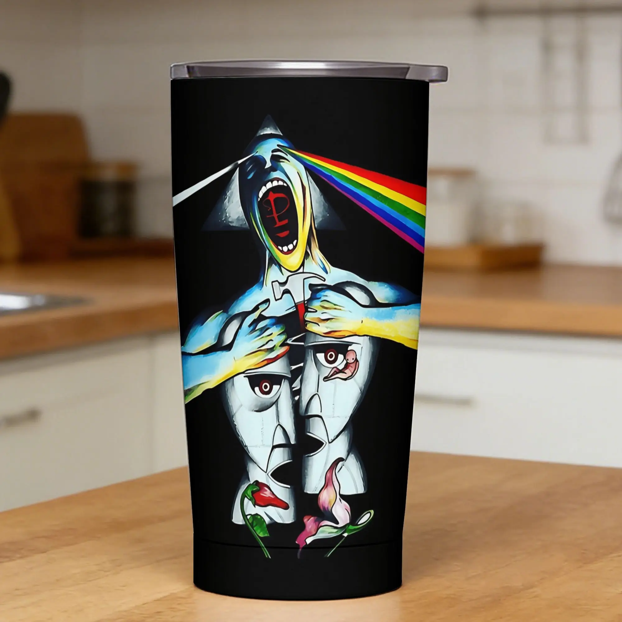 Band P-Pink HOT Floyd Tumbler  Hot Drinks Portable Stainless Steel Water Bottle Custom Mugs Cup,