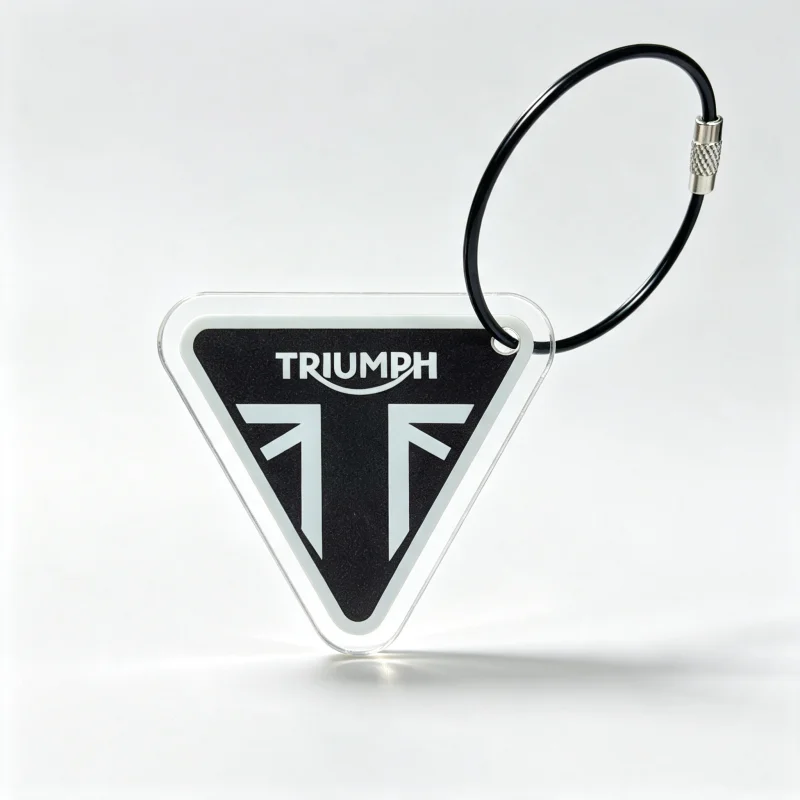 For Triumph Trident Sport Triple Tribute Tiger 900 1050 Triple 675 1050 Motorcycle keychain backpack pendant key decoration