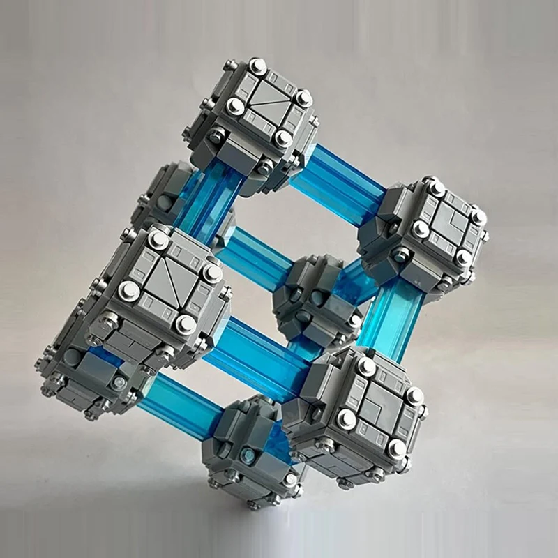 Creative Series Model MOC Building Bricks Riveted Energy Cube Modular Technology Gifts Holiday Assemble Toys Suit Display