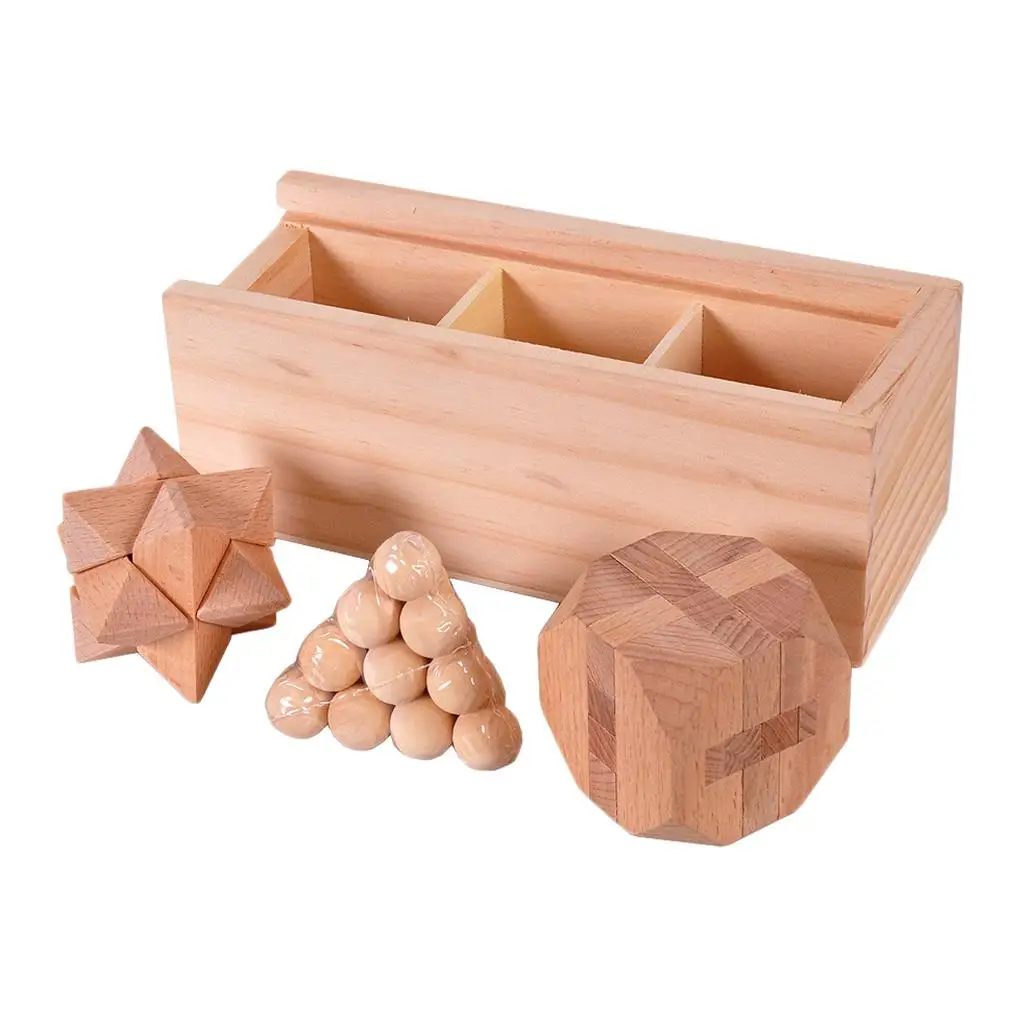 

Деревянная головоломка Лубань: 3D-пазл, развивающая игрушка-головоломка для взрослых, развивающая интеллект и логику