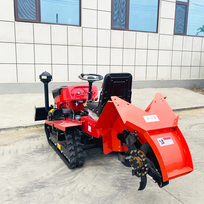 

Customized New Multi-Function Small Crawler Rotary Tiller for Agricultural Use Farm Plowing Machine