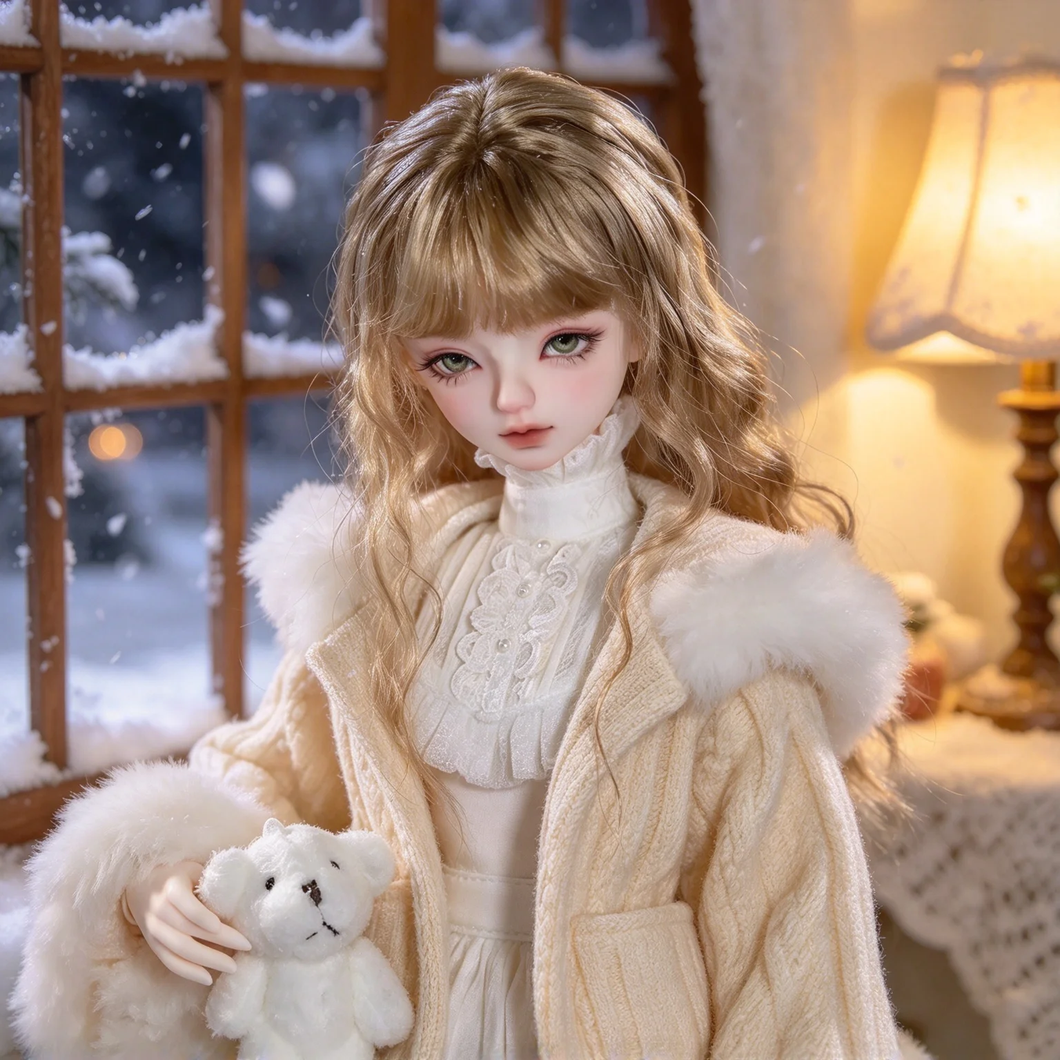 Ball Jointed Doll 1/4 Lynn D E Bariy Autumn Modern Knit Style Moveable Joints Full Set Grace Lady FashionDoll FC BJD Toy