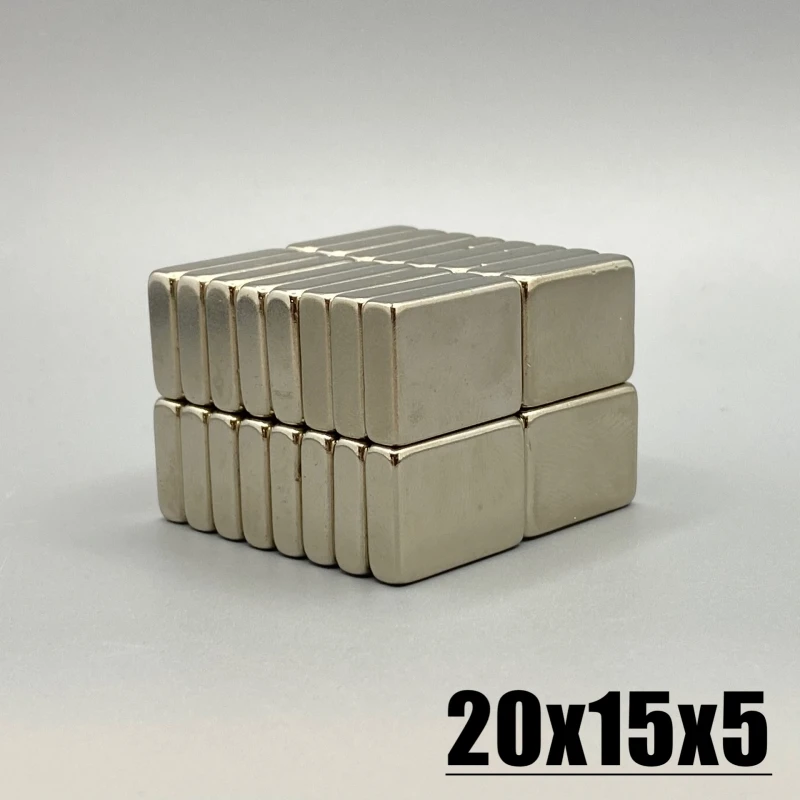 20x15x5mm Magnet 2-50pcs 20*15*5mm Magnet Accessory N35 NdfeB Neodymium Permanent Magnetic Imanes Magnet Fridge Magnets