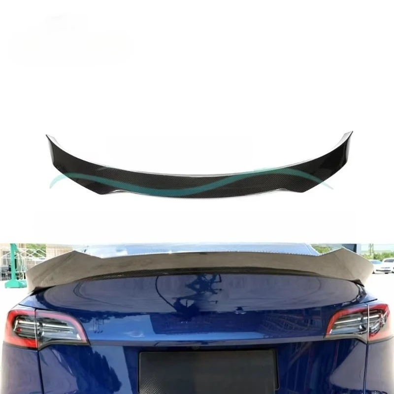 Dry Carbon Fiber Rear Trunk Spoiler for Model Y Sport Utility 4-Door 2019-2021