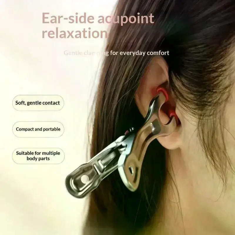 2PCS Tiger Mouth Massage Clip Finger Massage Clip Ear Massage Clip Acupoint Massage Clip Meridian Regulation For Relaxing