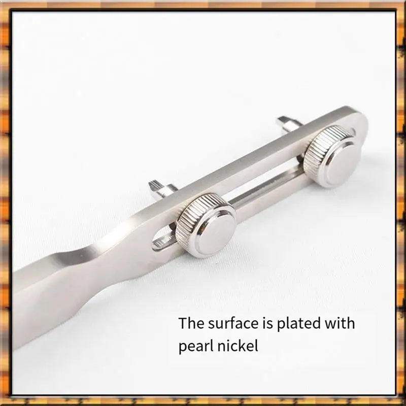 Klucz do otwierania dekielków zegarków A78K, regulowany, typu klucz, otwieracz do dekielków zegarków, kwadratowa główka, dwu pazurkowy otwieracz do zegarków, łatwy w użyciu.