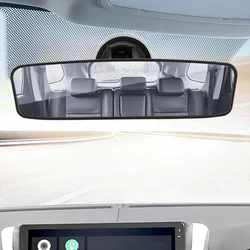 Wide-angle Rearview Mirror Car-styling 360° Rotates Interior Rear View Mirror Universal Car Rear Mirror Adjustable Suction Cup
