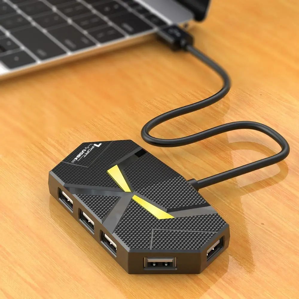 4/7 Ports USB Docking Station Type C High Speed Transmission USB Splitter Adapter Multifunctional Stabilize USB 3.0 HUB Splitter