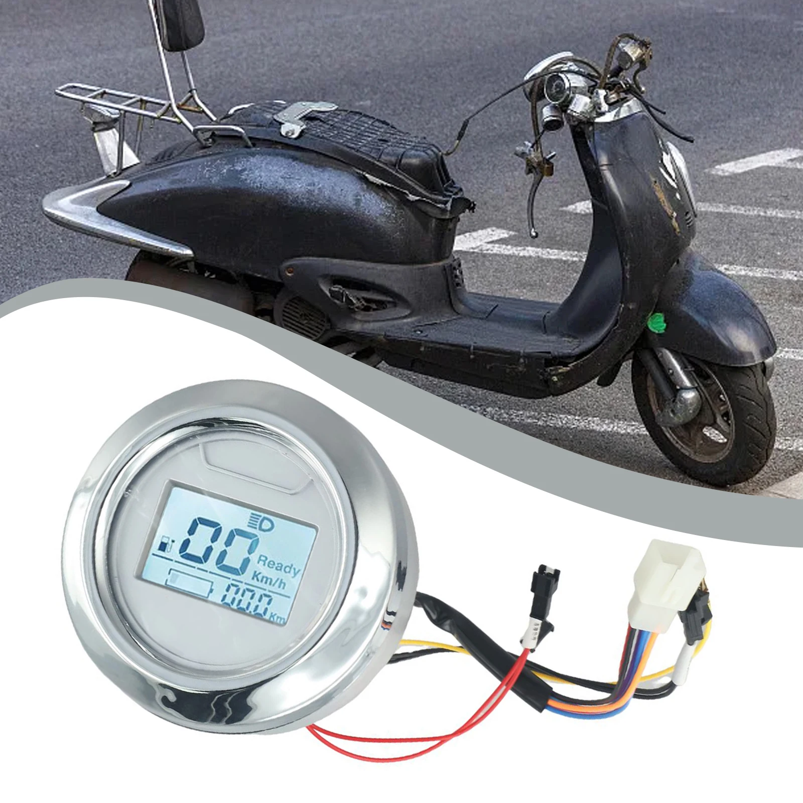 

LCD Display Electric Bike Scooter Electric Bike Scooter LCD Display Motor Speedmeter V Electric Bike Scooter Install