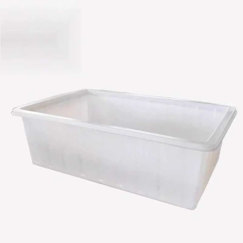 

50/1000/1800 Aquaculture Plastic Square Box White Large Beef Tendon Plastic Bucket Water Storage Tank