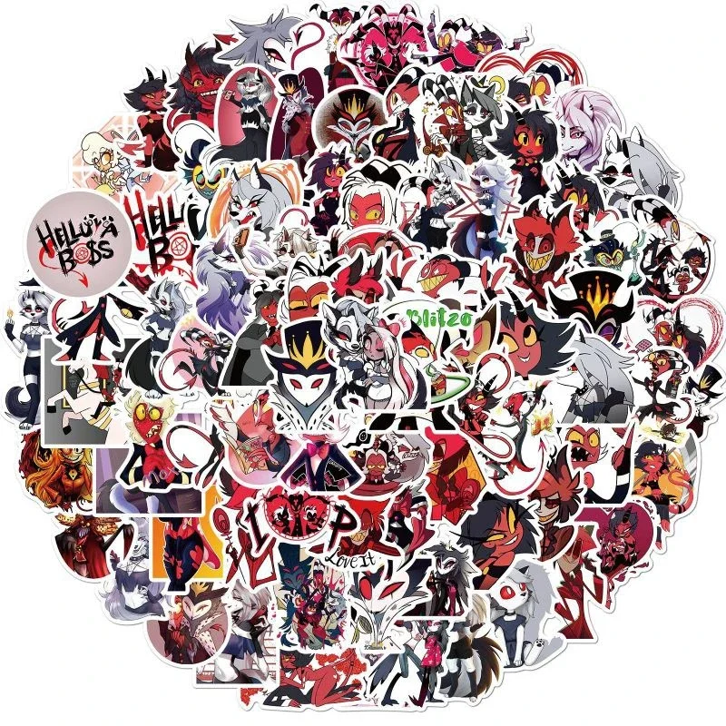 10/50/100pcs Cartoon Helluva Boss Sticker Waterproof Graffiti Anime Decal