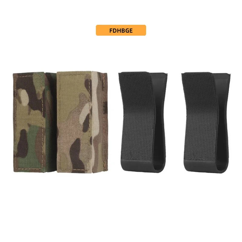 FDHBGE Tactical Molle 9MM Double Mag Pouch System Accessories Flashlight Waist Bag Hunting Camping Sports Outdoor Equipment